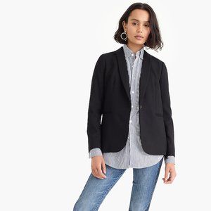 J.Crew Petite wool Parke blazer in Black 00P
